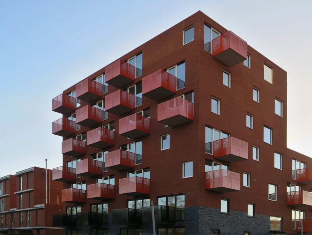 Twee woontorens van 34 appartementen De Velden 05