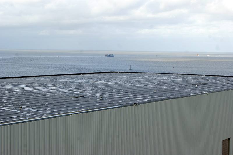 Vernieuwd dak Damen Shipyards Harlingen